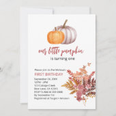 Onze kleine pompoen is draaien herfst boho bordeau kaart (Voorkant)