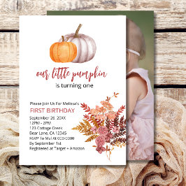 Onze kleine pompoen is draaien herfst boho bordeau kaart