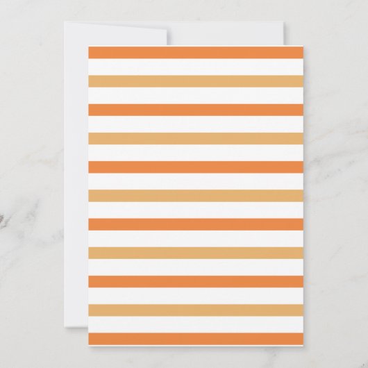 Onze Kleine Pompoen is EEN, Kinderverjaardagsfeest Kaart (Achterkant)