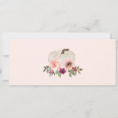 Onze kleine pompoen is één uitnodiging, 1e verjaar kaart (Achterkant)