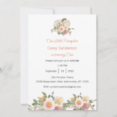 Onze kleine pompoen is één uitnodiging, 1e verjaar kaart (Voorkant)