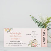 Onze kleine pompoen is één uitnodiging, 1e verjaar kaart (Staand voorkant)