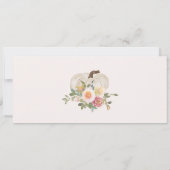 Onze kleine pompoen is één uitnodiging, 1e verjaar kaart (Achterkant)