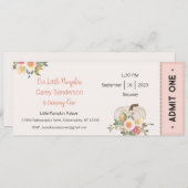 Onze kleine pompoen is één uitnodiging, 1e verjaar kaart (Voorkant / Achterkant)