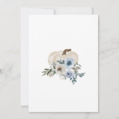 Onze kleine pompoen is één uitnodiging, 1e verjaar kaart (Achterkant)