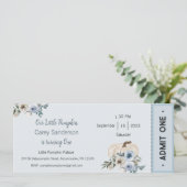 Onze kleine pompoen is één uitnodiging, 1e verjaar kaart (Staand voorkant)