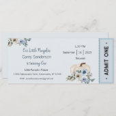 Onze kleine pompoen is één uitnodiging, 1e verjaar kaart (Voorkant / Achterkant)