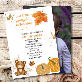 Onze kleine pompoen is het draaien van een herfst kaart