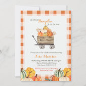 Onze Kleine Pompoen is op komst Baby shower Uitnod Kaart (Voorkant)