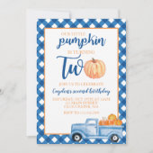 Onze kleine pompoen is twee blauwe vrachtwagen 2e  kaart (Voorkant)