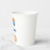 Onze Kleine Pompoen is TWEE blauwe vrachtwagen 2e  Papieren Bekers (Links)