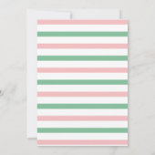 Onze kleine pompoen is Two Mint/Pink verjaardagsfe Kaart (Achterkant)