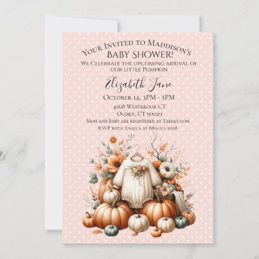 Onze Kleine Pompoen Kaart (Voorkant)