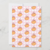 Onze Kleine Pompoen Meisje 1e Verjaardagsfeestje Kaart (Achterkant)