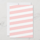 Onze kleine pompoen meisje eerste verjaardag roze  kaart (Achterkant)