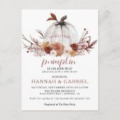 Onze kleine pompoen op weg Baby shower Briefkaart (Voorkant)