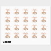 Onze kleine pompoen Oranje Baby showers Sticker (Vel)