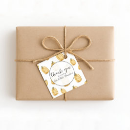 Onze kleine pompoen Oranje Waterverf dank u Bedankjes Labels