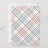 Onze kleine pompoen roze bloemen 1e verjaardag kaart (Achterkant)