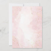 Onze kleine pompoen roze en gouden meisje 1e verja kaart (Achterkant)