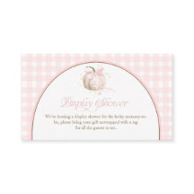 Onze Kleine Pompoen Roze Gingham Display Shower