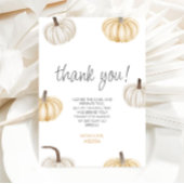 Onze kleine pompoen Schattige Boho bedankje Kaart