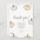 Onze kleine pompoen Schattige Boho bedankje Kaart (Voorkant)