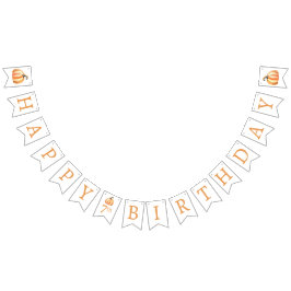 Onze kleine pompoen, Sinaasappel, Kinderen verjaar Vlaggetjes