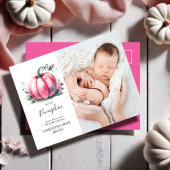 Onze kleine pompoen slok en zie Baby shower nodigt Feestdagenkaart