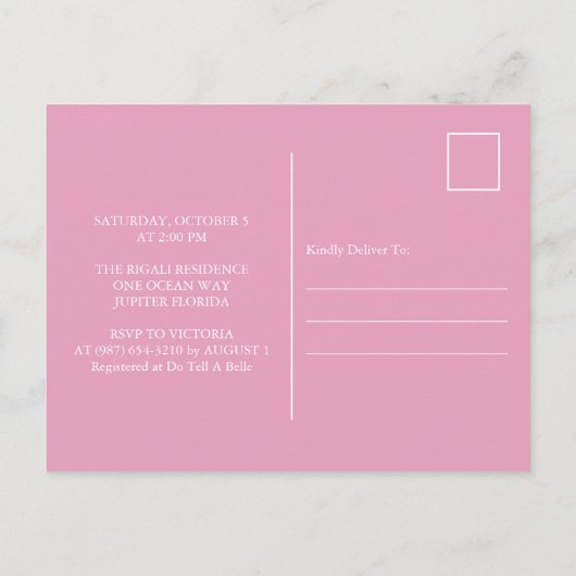 Onze kleine pompoen slok en zie Baby shower nodigt Feestdagenkaart (Achterkant)