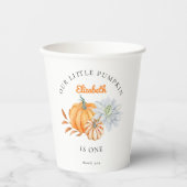 Onze kleine pompoen van 1 september Florence Water Papieren Bekers (Voorkant)