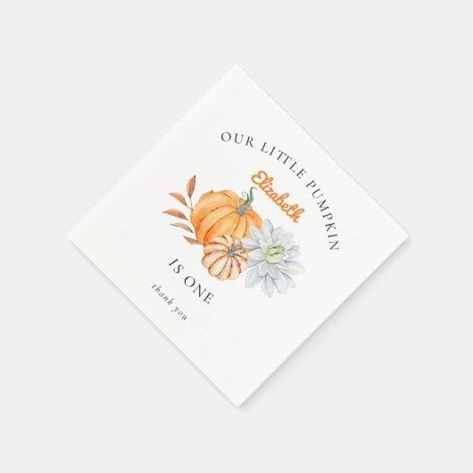 Onze kleine pompoen van 1 september Florence Water Servet (Hoek)
