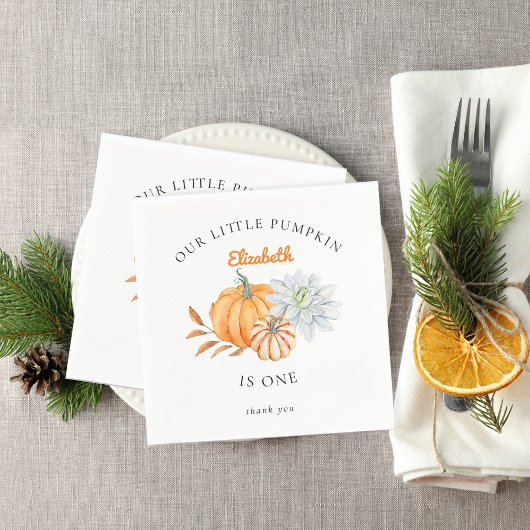 Onze kleine pompoen van 1 september Florence Water Servet