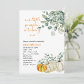 Onze kleine pompoen verandert één groen kaart (Staand voorkant)