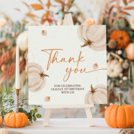 Onze kleine pompoen verjaardag bedankjes labels