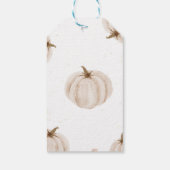 Onze Kleine Pompoen Verjaardag Bedankt Label Cadeaulabel (Achterkant)