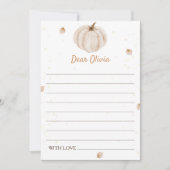 Onze Kleine Pompoen Verjaardag Capsule Kaart (Voorkant)