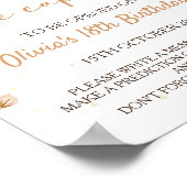 Onze kleine pompoen verjaardag Capsule teken Poster (Hoek)