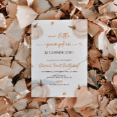 Onze kleine pompoen verjaardag kaart