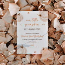 Onze kleine pompoen verjaardag