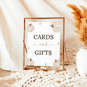 Onze kleine pompoen verjaardagskaarten en geschenk poster