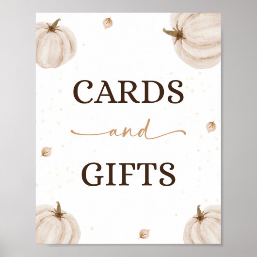 Onze kleine pompoen verjaardagskaarten en geschenk poster (Voorkant)