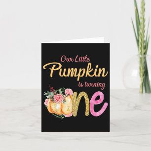 Onze kleine pompoen wordt 1 Herfst 1e Kaart