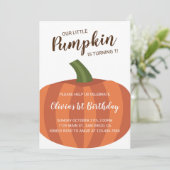 Onze kleine pompoen wordt 1 Herfst 1e Kaart (Staand voorkant)