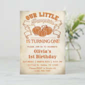 Onze Kleine Pompoen Wordt Eén Kaart (Staand voorkant)