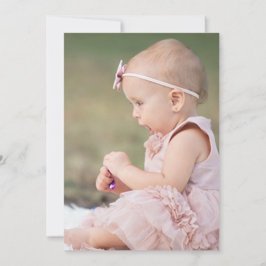 Onze kleine pompoen wordt een rustieke bruin kaart (Achterkant)