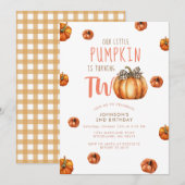 Onze kleine pompoen wordt twee kaart (Voorkant / Achterkant)