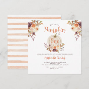 Onze kleine pompoen zijn een geboorte, bijtende Fl Kaart