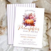 Onze kleine pompoen zijn onderweg naar het Baby sh