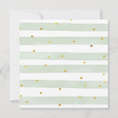 Onze kleine pompoen zijn twee groene Floral-dag Kaart (Achterkant)